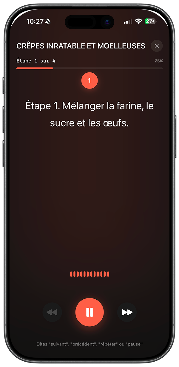 Liste de courses générée automatiquement